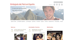 Desktop Screenshot of embajadaperu.es