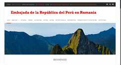 Desktop Screenshot of embajadaperu.ro